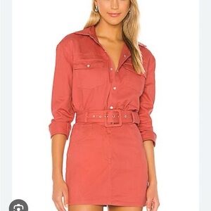 Song of Style Genevieve Top in Blush Red & Daphne Mini Skirt in Blush Red
